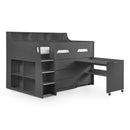 Jupiter 3 Step Ladder Mid Sleeper Bed by Lavishway | Wooden Beds-20048