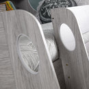 Jupiter 3 Step Ladder Mid Sleeper Bed by Lavishway | Wooden Beds-20052