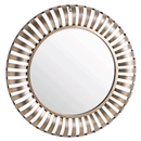 Kensington Gold Slatted Frame Wall Mirror by Lavishway | Wall Mirrors-50331