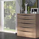 Kensington Grained Oak Finish 5 Drawer Chest by Lavishway | Chest Of Drawers-45240