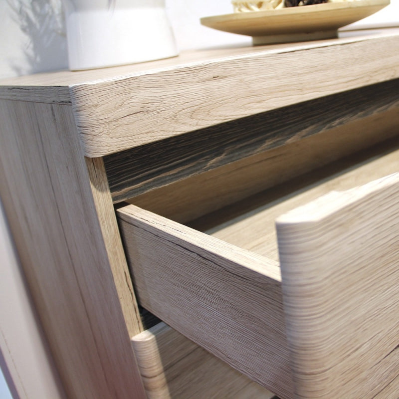 Kensington Grained Oak Finish 5 Drawer Chest by Lavishway | Chest Of Drawers-45242