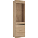 Kensington Oak Left Hand Display Cabinet by Lavishway | Display Cabinets-45304