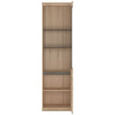 Kensington Oak Right Hand Display Cabinet by Lavishway | Display Cabinets-45299