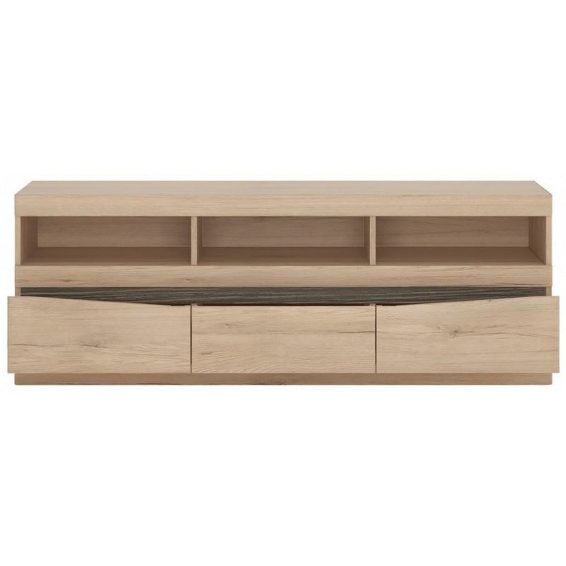 Kensington Grained Oak Finish Wide TV Unit by Lavishway | TV Units Cabinets-45199