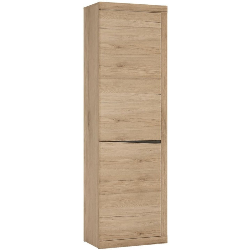 Kensington Oak Tall Narrow Cupboard by Lavishway | Cupboards-45284