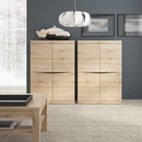 Kensington Oak Tall 4 Door Cabinet by Lavishway | Cupboards-45259