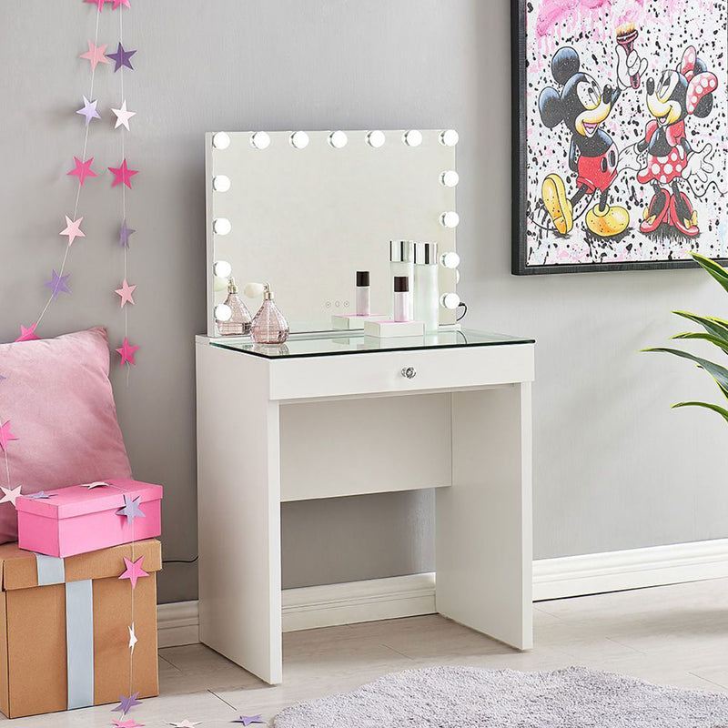 Kids Hollywood White Vanity Station by Lavishway | Dressing Tables-25029