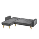 Kitson Right Hand Velvet Corner Sofa Bed by Lavishway | Velvet Sofa-28484