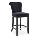 Knocker Fabric & Velvet Breakfast Bar Stool by Lavishway | Bar Stools-25019