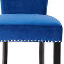 Knocker Fabric & Velvet Breakfast Bar Stool by Lavishway | Bar Stools-25011