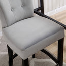 Knocker Fabric & Velvet Breakfast Bar Stool by Lavishway | Bar Stools-25003