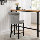 Knocker Fabric & Velvet Breakfast Bar Stool by Lavishway | Bar Stools-25002
