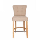 Knocker Fabric & Velvet Breakfast Bar Stool by Lavishway | Bar Stools-24996