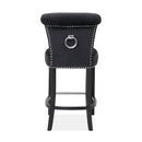 Knocker Fabric & Velvet Breakfast Bar Stool by Lavishway | Bar Stools-25021