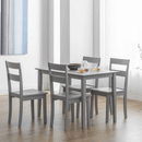 Kobe Grey Compact Wooden Dining Chair by Lavishway | Dining Chairs-61959