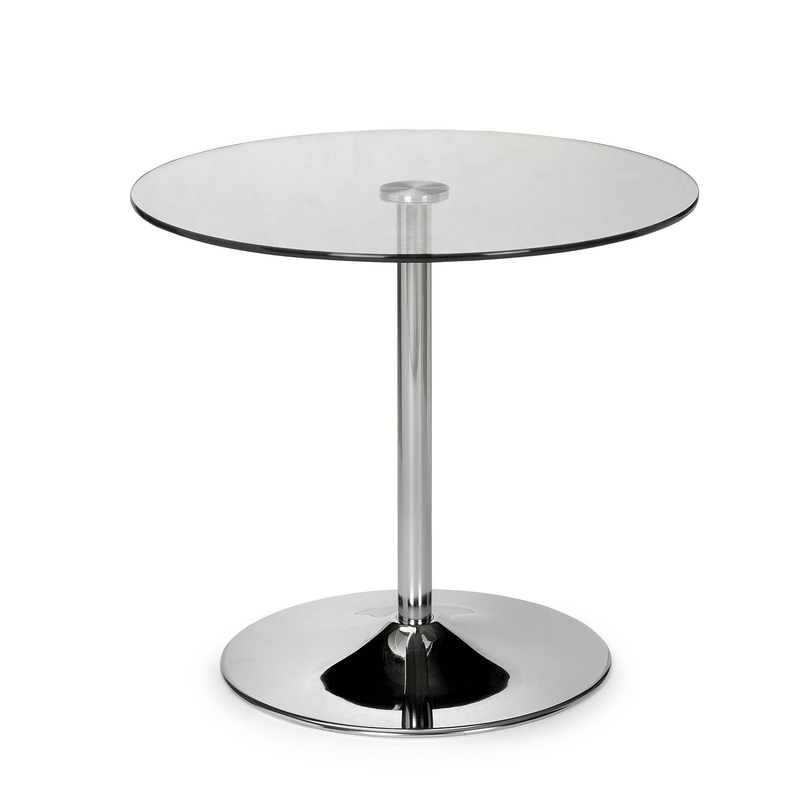 Kudos Round Glass Top Pedestal Table by Lavishway | Dining Tables-61958