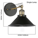 LED Black Metal Vintage Pendent Light by Lavishway | Wall Lamps-50298