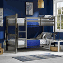 Leo Grey Finish Bunk Bed Frame by Lavishway | Wooden Beds-49844