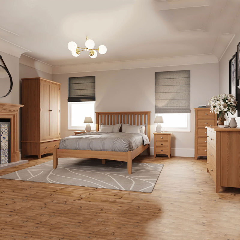 Guildford Solid Oak Dressing Table Stool by Lavishway | Dressing Table Stools-31958