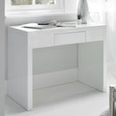 Puro White High Gloss Dressing Table by Lavishway | Dressing Tables-32951