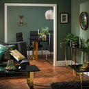 Antibes Gold Legs Black Dining Chair Set of 2 by Lavishway | Dining Chairs-35756