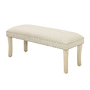 Lyon Contemporary Linen Fabric Bench by Lavishway | Benches & Storage Benches-37973