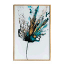 Floral Colour Explosion Gold Frame Wall Art by Lavishway | Art Gallery-51268