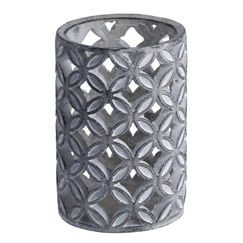 Geometric Stone Grey Candle Sconce by Lavishway | Candle Holders-50800