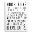 Glass House Rules Glass Gold Frame Wall Art by Lavishway | Art Gallery-51265