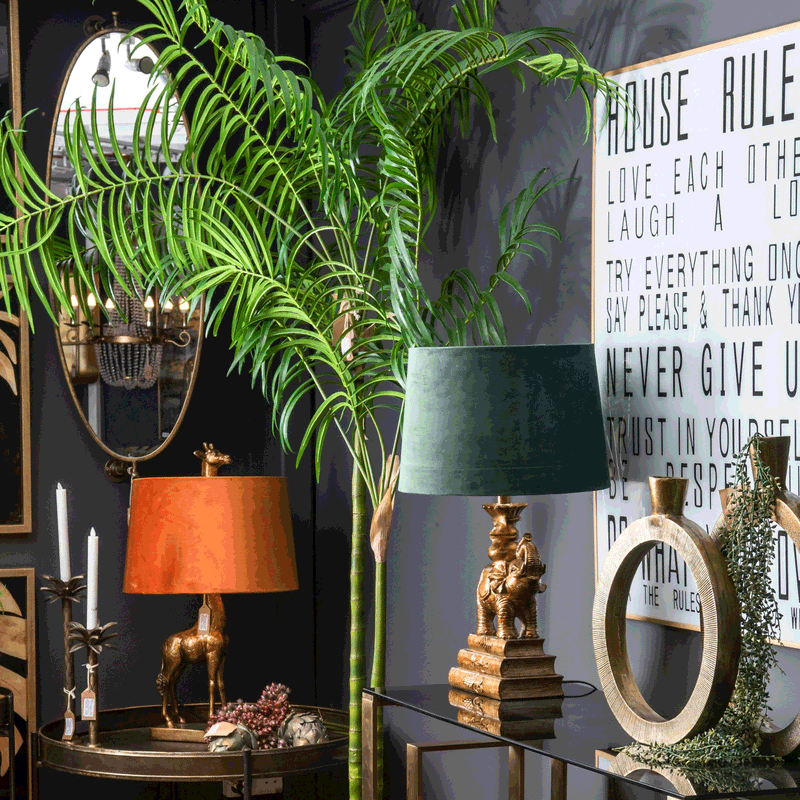 Glass House Rules Glass Gold Frame Wall Art by Lavishway | Art Gallery-51266