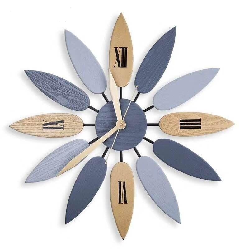 Retro Nordic Metal Art Wall Clock by Lavishway | Wall Clocks-41057
