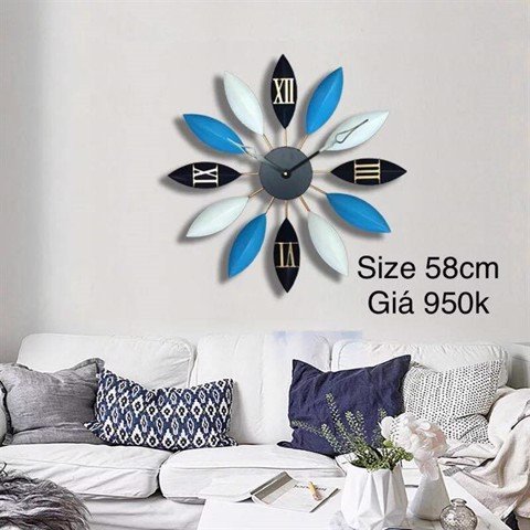 Retro Nordic Metal Art Wall Clock by Lavishway | Wall Clocks-41063