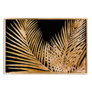 Metallic Palm Glass Gold Frame Wall Art by Lavishway | Art Gallery-51260