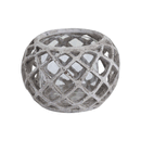 Lattice Pattern Ceramic Hurricane Lantern by Lavishway | Candle Holders-50775