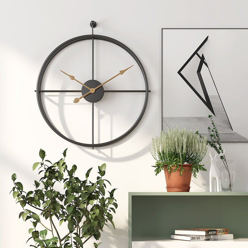 European Metal Vintage Wall Clock by Lavishway | Wall Clocks-50759
