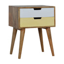 Lavender 2 Drawers Nordic Style Bedside by Lavishway | Bedside Tables-58571