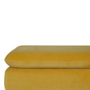 Lavender Castor Legs Mustard Velvet Bench by Lavishway | Benches & Storage Benches-58507