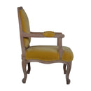 Lavender French Style Velvet Fabric Chair by Lavishway | Velvet Sofa-58407