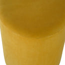 Lavender Gold Base Mustard Velvet Footstool by Lavishway | Footstool-58456