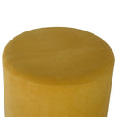 Lavender Gold Base Mustard Velvet Footstool by Lavishway | Footstool-58455