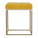 Lavender Gold Base Velvet Footstool by Lavishway | Footstool-58436