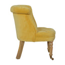 Lavender Mustard Velvet Accent Chair by Lavishway | Accent Chairs-58530