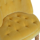 Lavender Mustard Velvet Accent Chair by Lavishway | Accent Chairs-58534