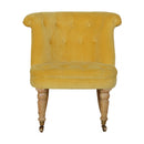 Lavender Mustard Velvet Accent Chair by Lavishway | Accent Chairs-58529