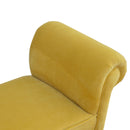 Lavender Upholstered Mustard Velvet Bench by Lavishway | Benches & Storage Benches-58514