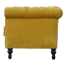 Lavender Mustard Velvet Chesterfield Sofa by Lavishway | Velvet Sofa-58467