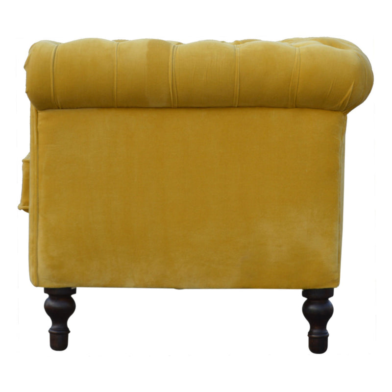 Lavender Mustard Velvet Chesterfield Sofa by Lavishway | Velvet Sofa-58467