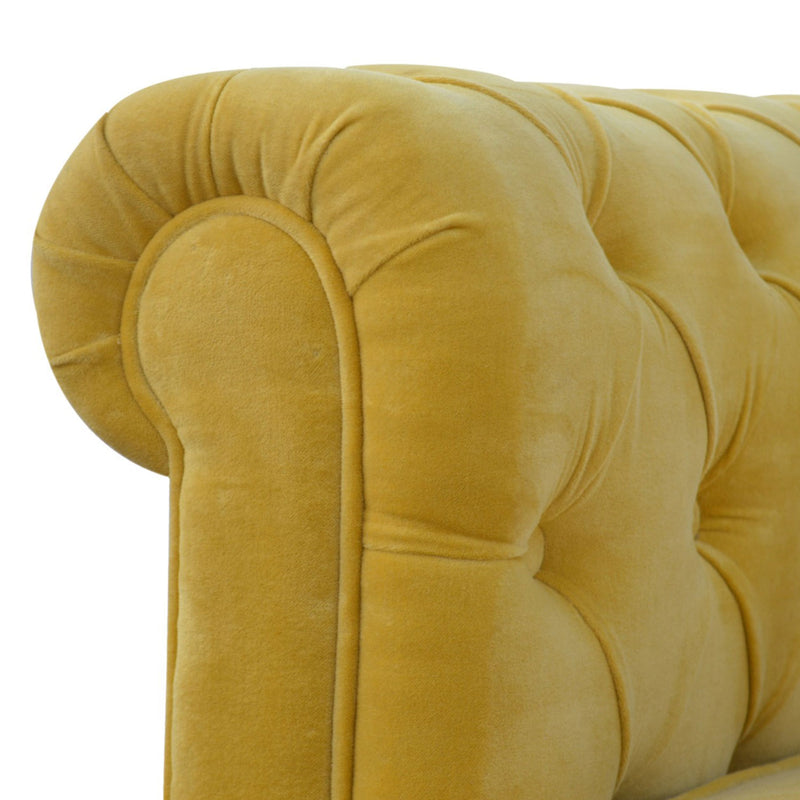 Lavender Mustard Velvet Chesterfield Sofa by Lavishway | Velvet Sofa-58470