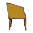 Lavender Mustard Velvet Occasional Chair by Lavishway | Armchairs-58365