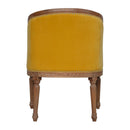 Lavender Mustard Velvet Occasional Chair by Lavishway | Armchairs-58366